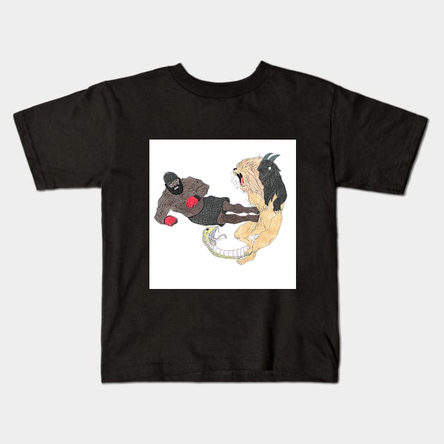 Mythological Dropkick Kids T-Shirt by EnviableWreck